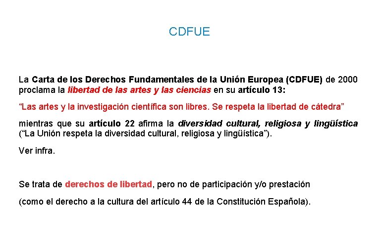 CDFUE La Carta de los Derechos Fundamentales de la Unión Europea (CDFUE) de 2000