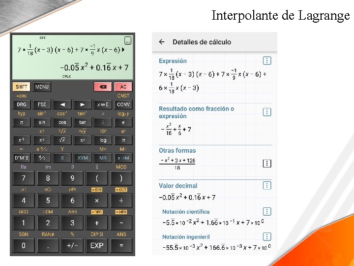 Interpolante de Lagrange 