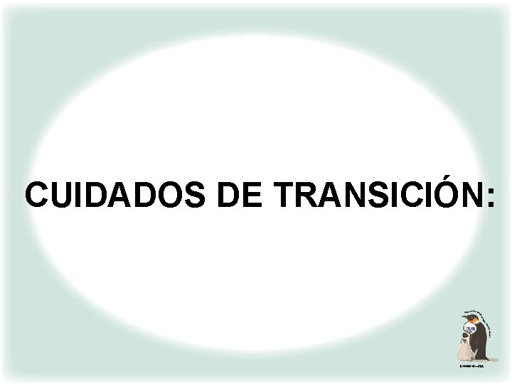 CUIDADOS DE TRANSICIÓN: 