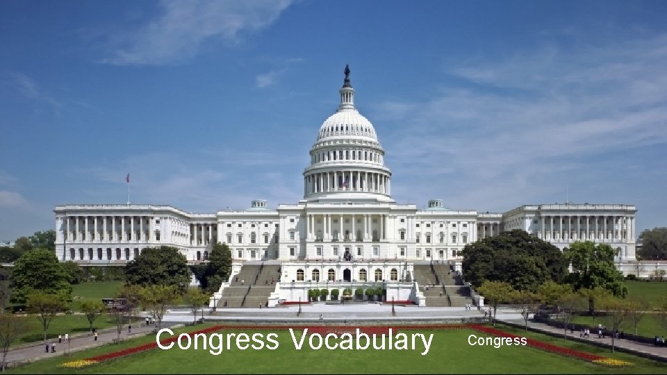 Congress Vocabulary Congress 