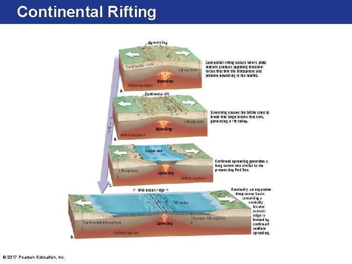 Continental Rifting © 2017 Pearson Education, Inc. 