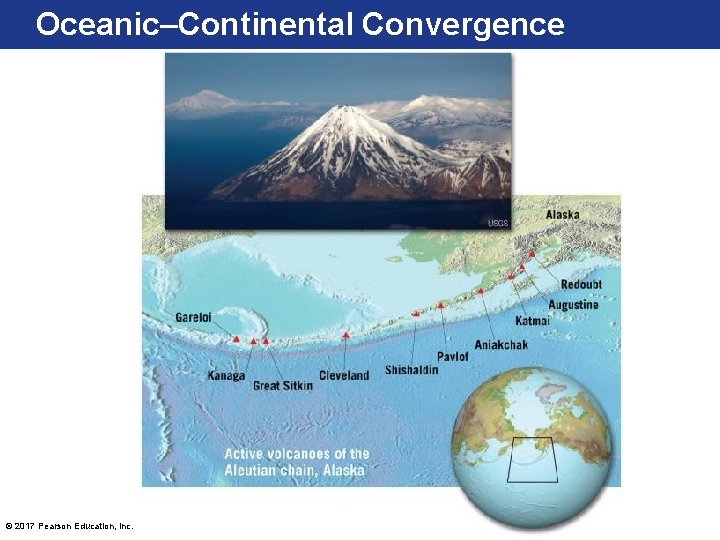 Oceanic–Continental Convergence © 2017 Pearson Education, Inc. 