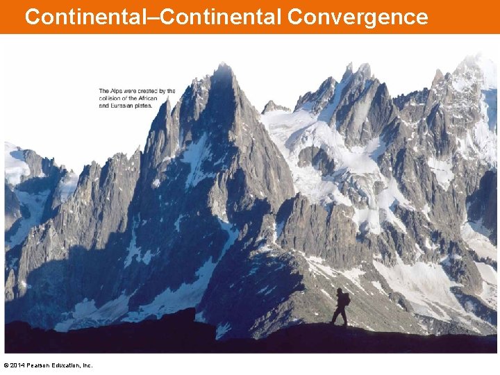 Continental–Continental Convergence © 2014 Pearson Education, Inc. 