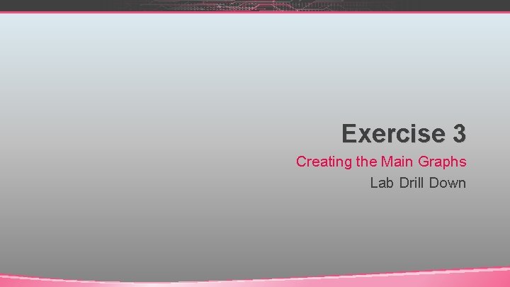 Exercise 3 Creating the Main Graphs Lab Drill Down 