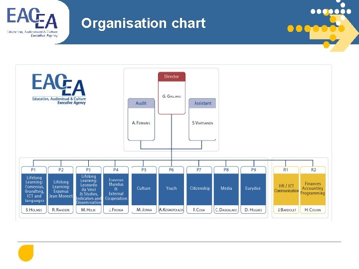 Organisation chart 
