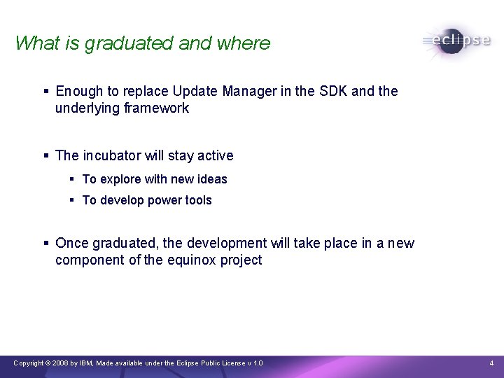 What is graduated and where § Enough to replace Update Manager in the SDK