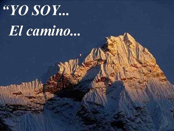 “YO SOY. . . El camino. . . 