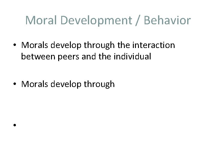 Developmental Psychology Chapter 10 Socioemotional Development in Early