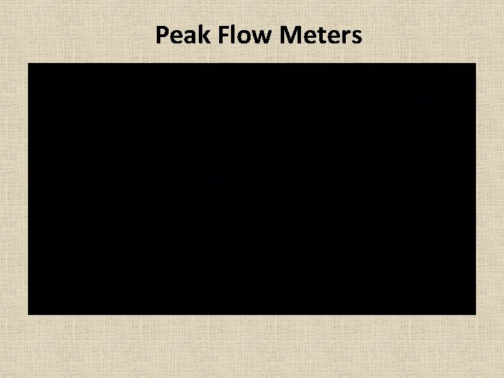 Peak Flow Meters 