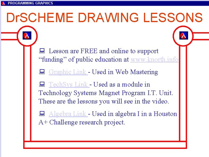 Dr. SCHEME DRAWING LESSONS : Lesson are FREE and online to support “funding” of