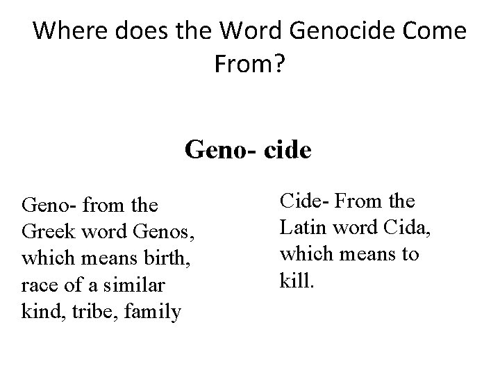 More Than 50 Million People Were Systematically Murdered