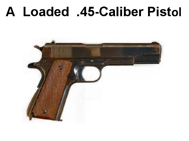 A Loaded. 45 -Caliber Pistol 