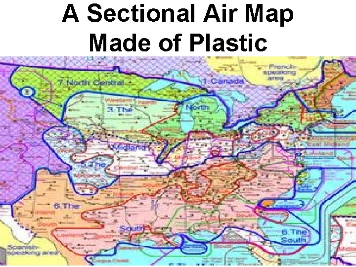 A Sectional Air Map Made of Plastic 
