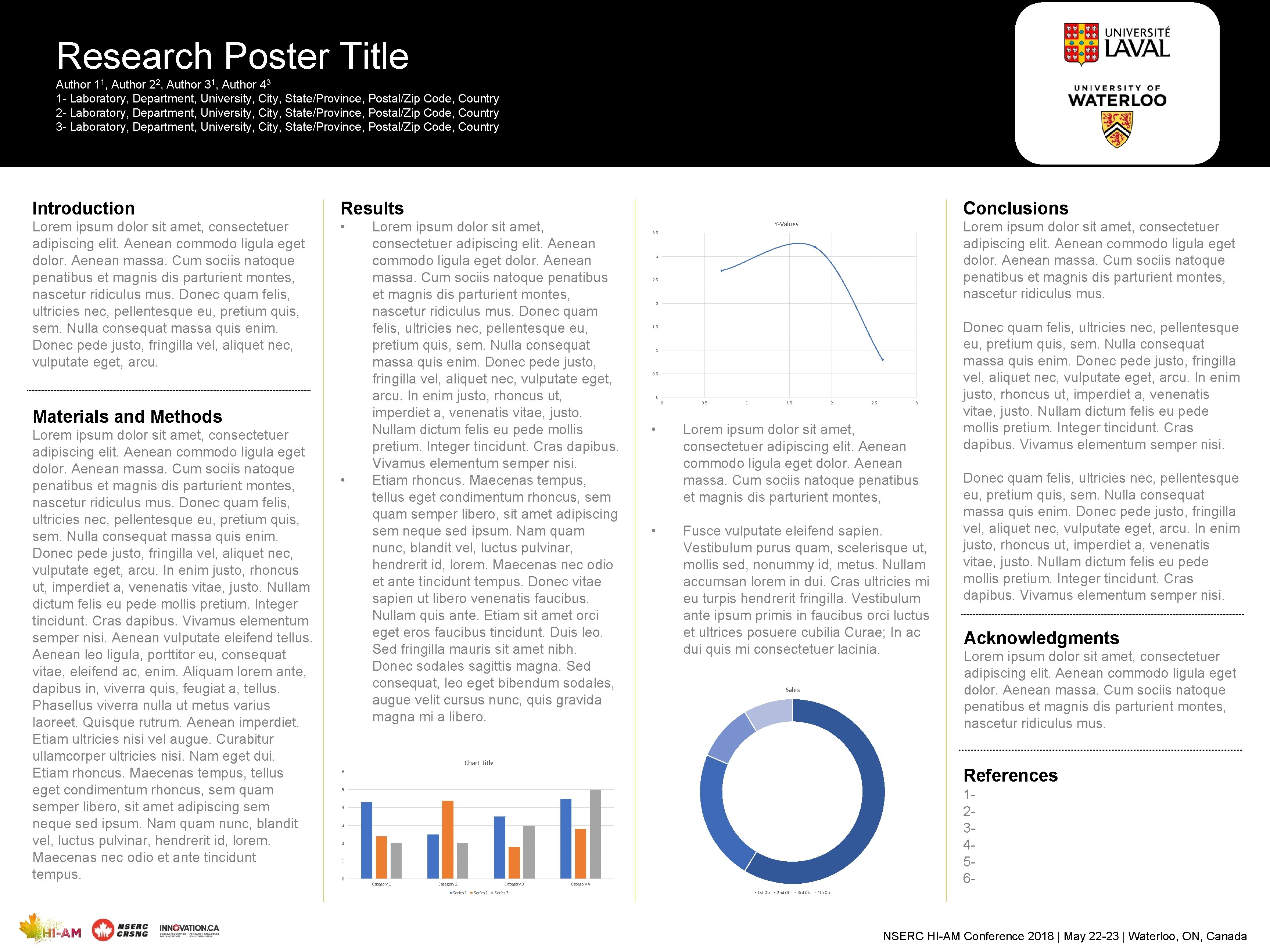Research Poster Title Author 11, Author 22, Author 31, Author 43 1 - Laboratory,