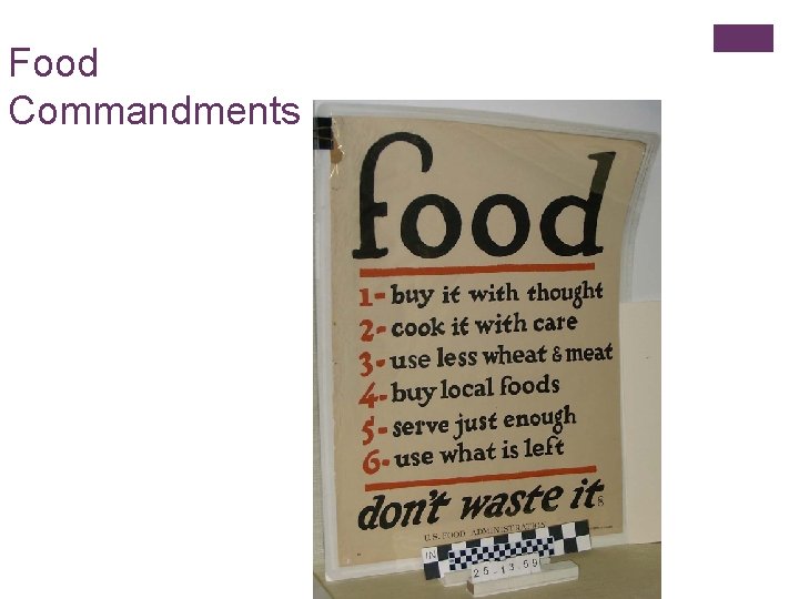 Food Commandments 