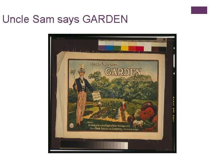 Uncle Sam says GARDEN 