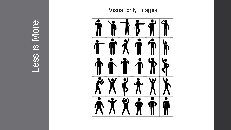 Less is More Visual only Images 