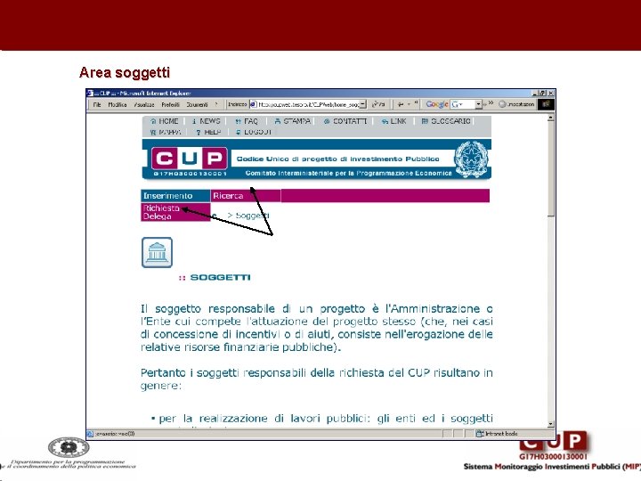 Area soggetti 