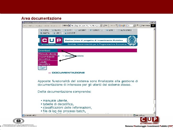 Area documentazione 