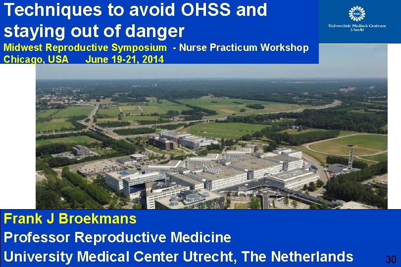 Techniques to avoid OHSS and staying out of danger Midwest Reproductive Symposium - Nurse Techniques to avoid OHSS and staying out of danger Midwest Reproductive Symposium - Nurse