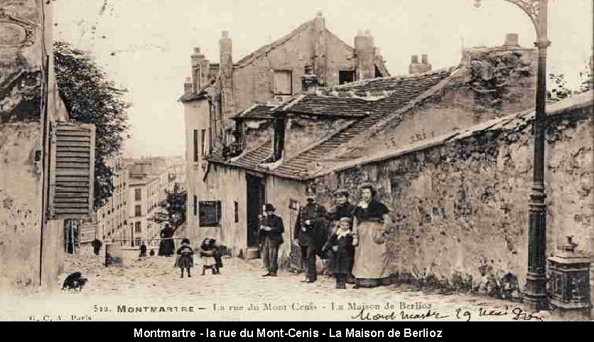 Montmartre - la rue du Mont-Cenis - La Maison de Berlioz 