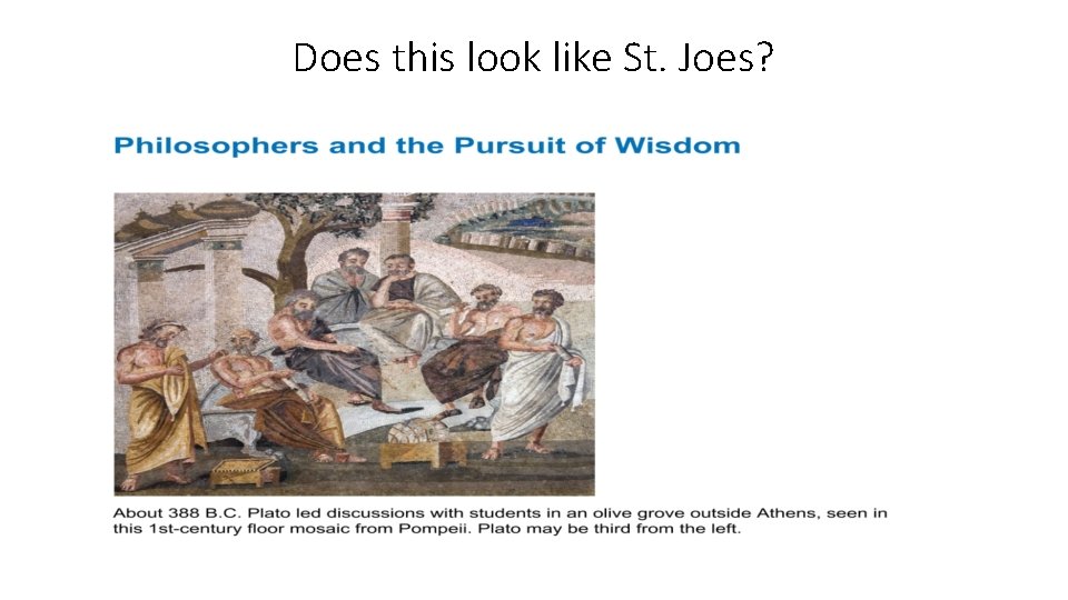 Does this look like St. Joes? Does this look like St. Joes?