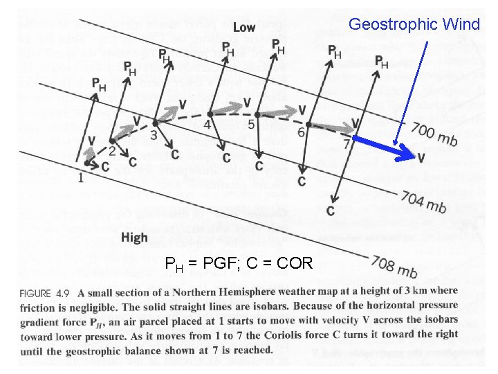 Geostrophic Wind PH = PGF; C = COR Geostrophic Wind PH = PGF; C = COR