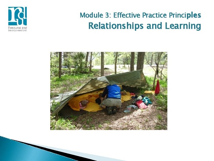 Module 3: Effective Practice Principles Relationships and Learning 