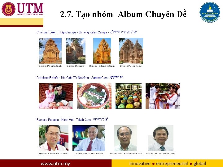 2. 7. Tạo nhóm Album Chuyên Đề 