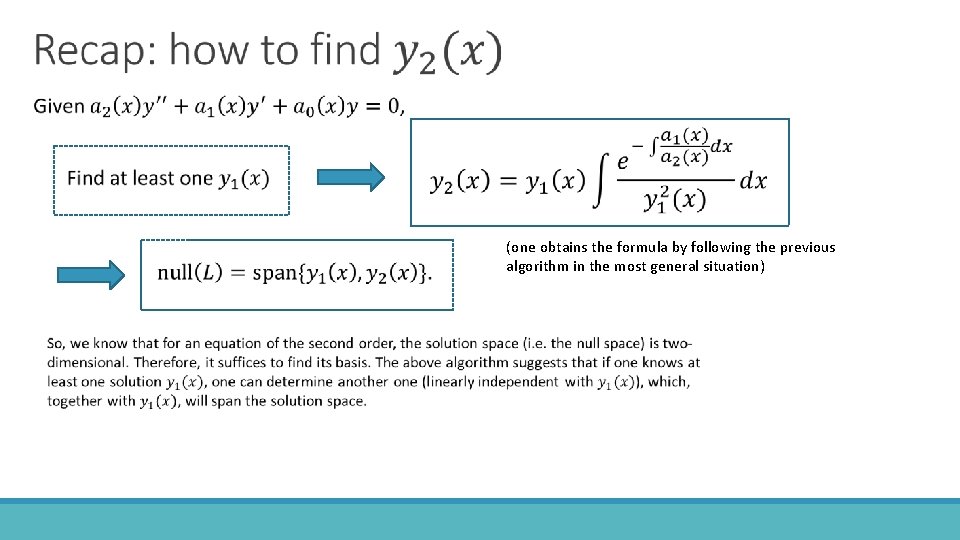 (one obtains the formula by following the previous algorithm in the most general situation)