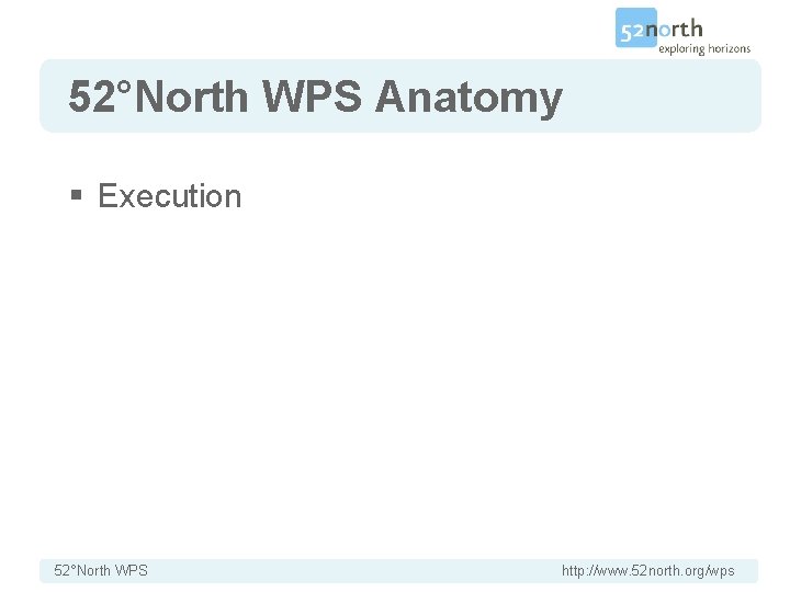 52°North WPS Anatomy § Execution 52°North WPS http: //www. 52 north. org/wps 