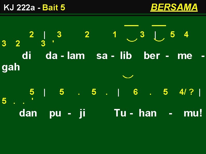 BERSAMA KJ 222 a - Bait 5 2 3 2 di | 3 3