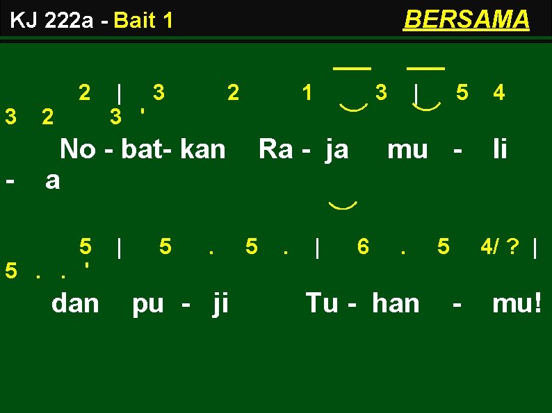 BERSAMA KJ 222 a - Bait 1 2 | 3 3 ' 2 3