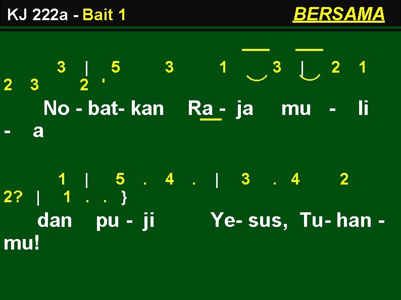 BERSAMA KJ 222 a - Bait 1 3 | 5 2 ' 2 3