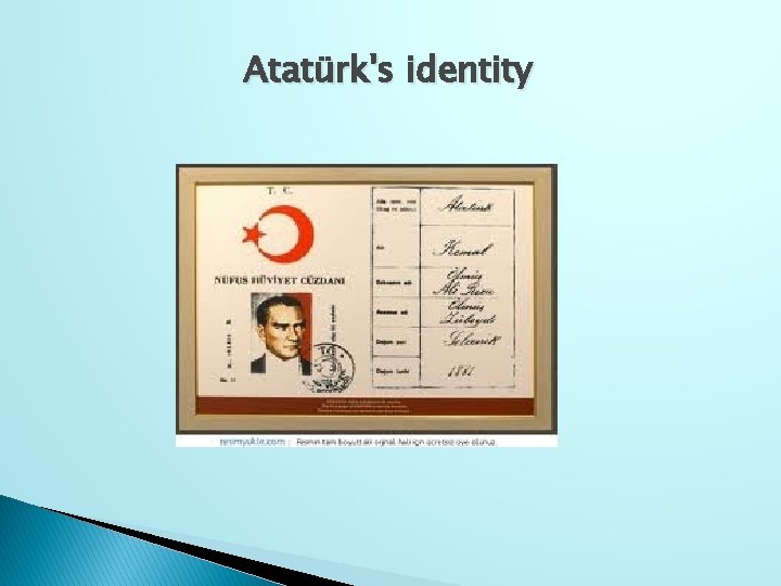 Atatürk's identity 