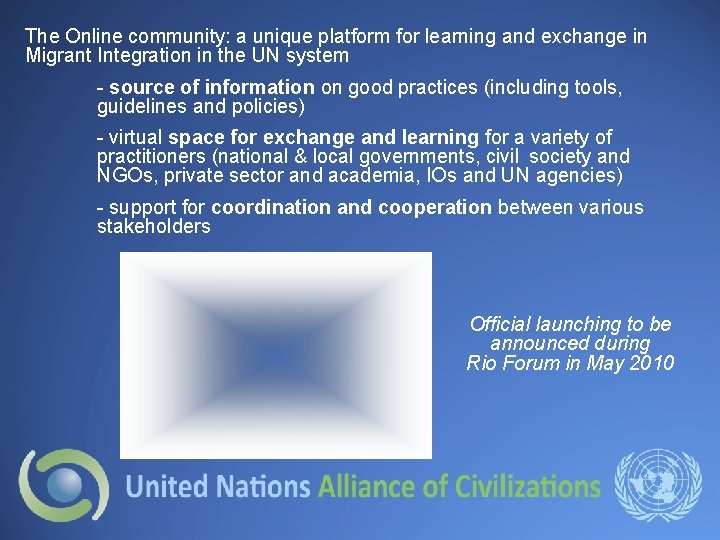 The Online community: a unique platform for learning and exchange in Migrant Integration in