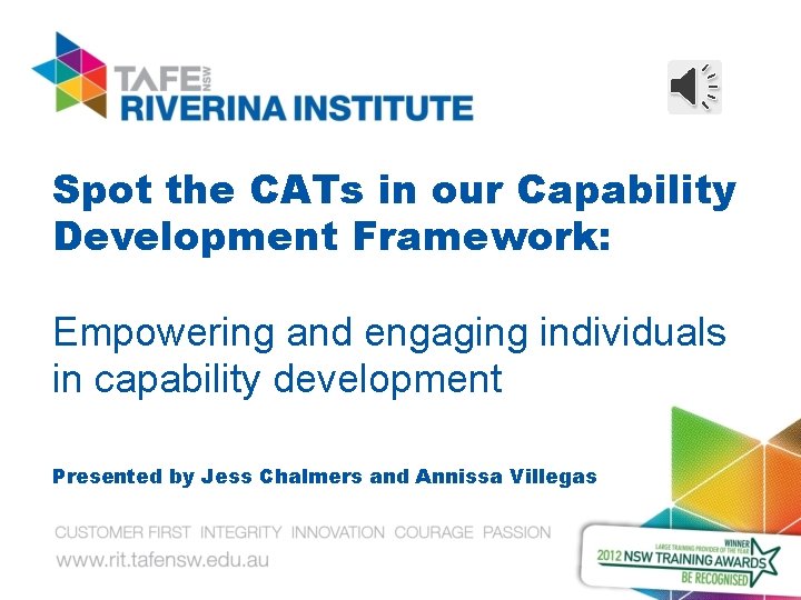 Spot the CATs in our Capability Development Framework: Empowering and engaging individuals in capability