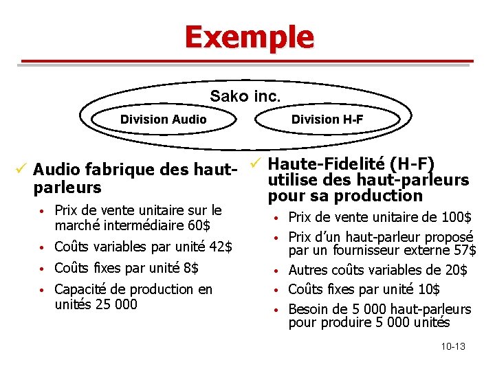 Exemple Sako inc. Division Audio Division H-F ü Audio fabrique des haut- ü Haute-Fidelité Exemple Sako inc. Division Audio Division H-F ü Audio fabrique des haut- ü Haute-Fidelité
