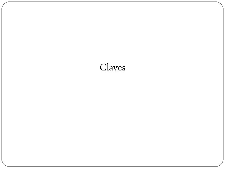 Claves 