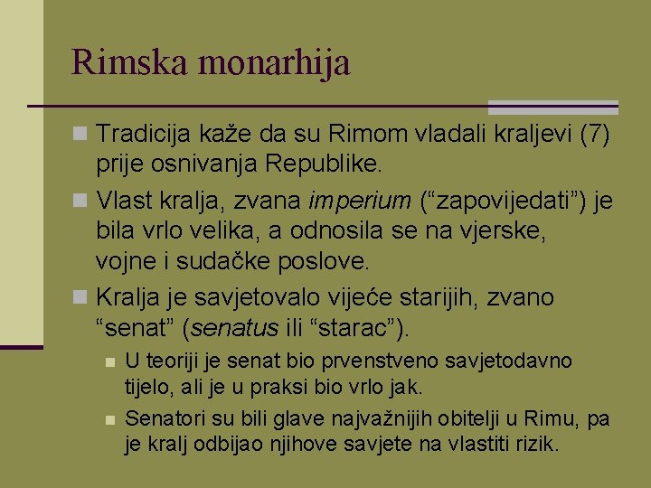 Rim od Republike do Carstva PRIPREME 2011 Stari