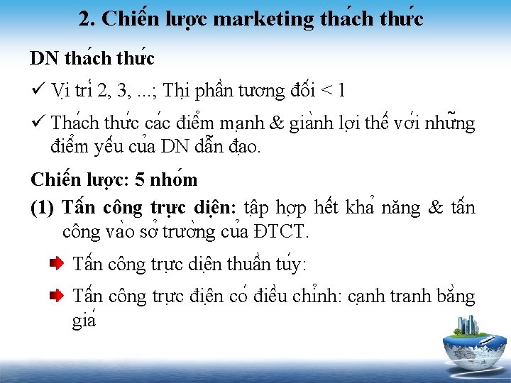 2. Chiê n lươ c marketing tha ch thư c DN tha ch thư