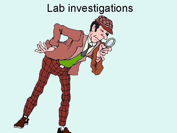 Lab investigations 