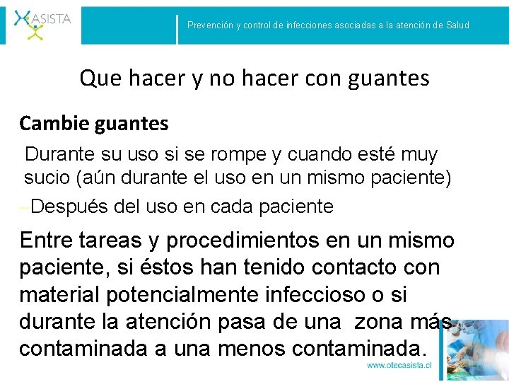 Prevención y control de infecciones asociadas a la atención de Salud Que hacer y