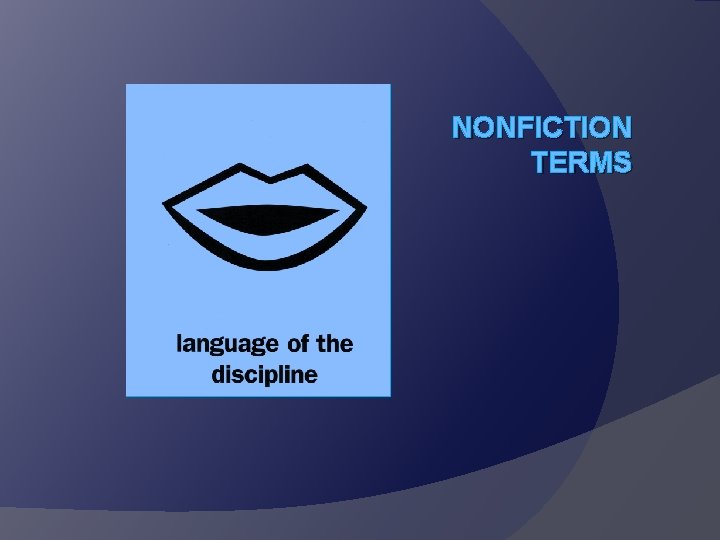 NONFICTION TERMS 