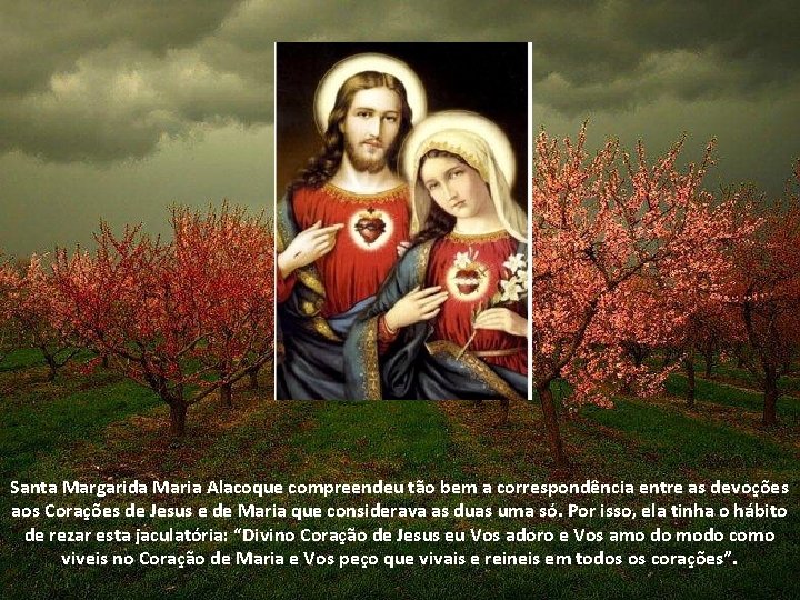 Santa Margarida Maria Alacoque compreendeu tão bem a correspondência entre as devoções aos Corações