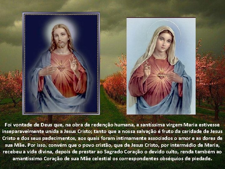 Foi vontade de Deus que, na obra da redenção humana, a santíssima virgem Maria