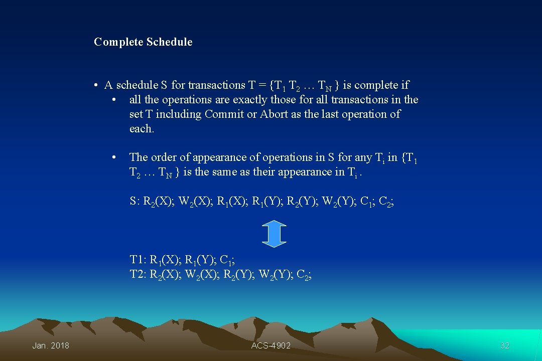 Transaction Processing Concepts Ch 19 3 Rd Ed