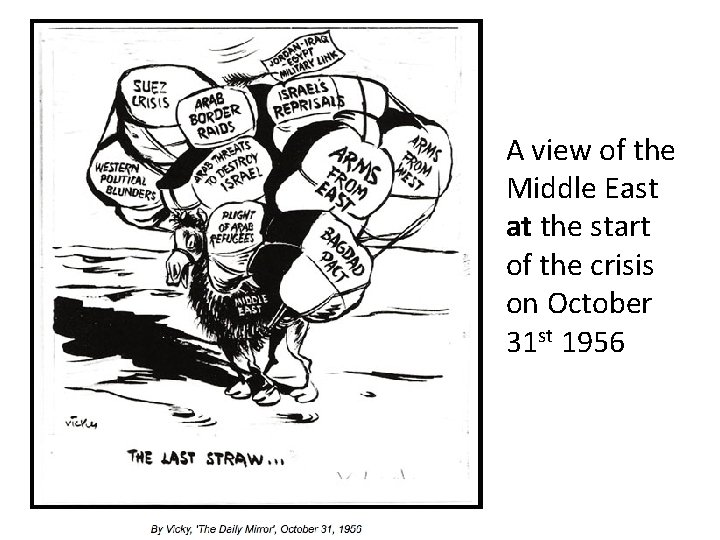  • A view of the Middle East at the start of the crisis