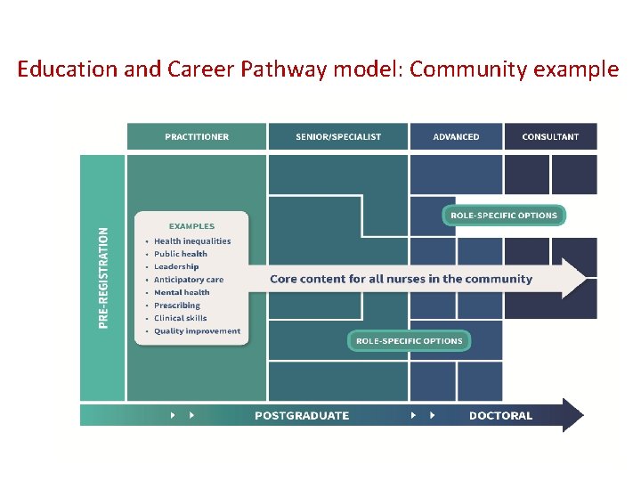Education and Career Pathway model: Community example 