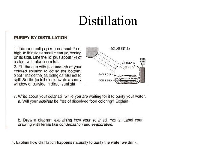 Distillation 